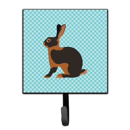 Jensendistributionservices Tan Rabbit Blue Check Leash or Key Holder MI1710851